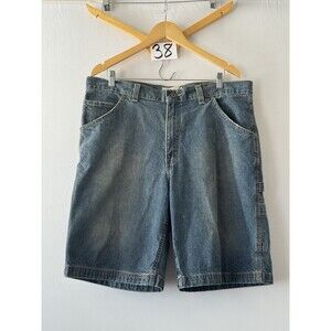 Garden Collection Men’s Denim Carpenter Shorts Size 36 Blue Baggy Y2K Utility